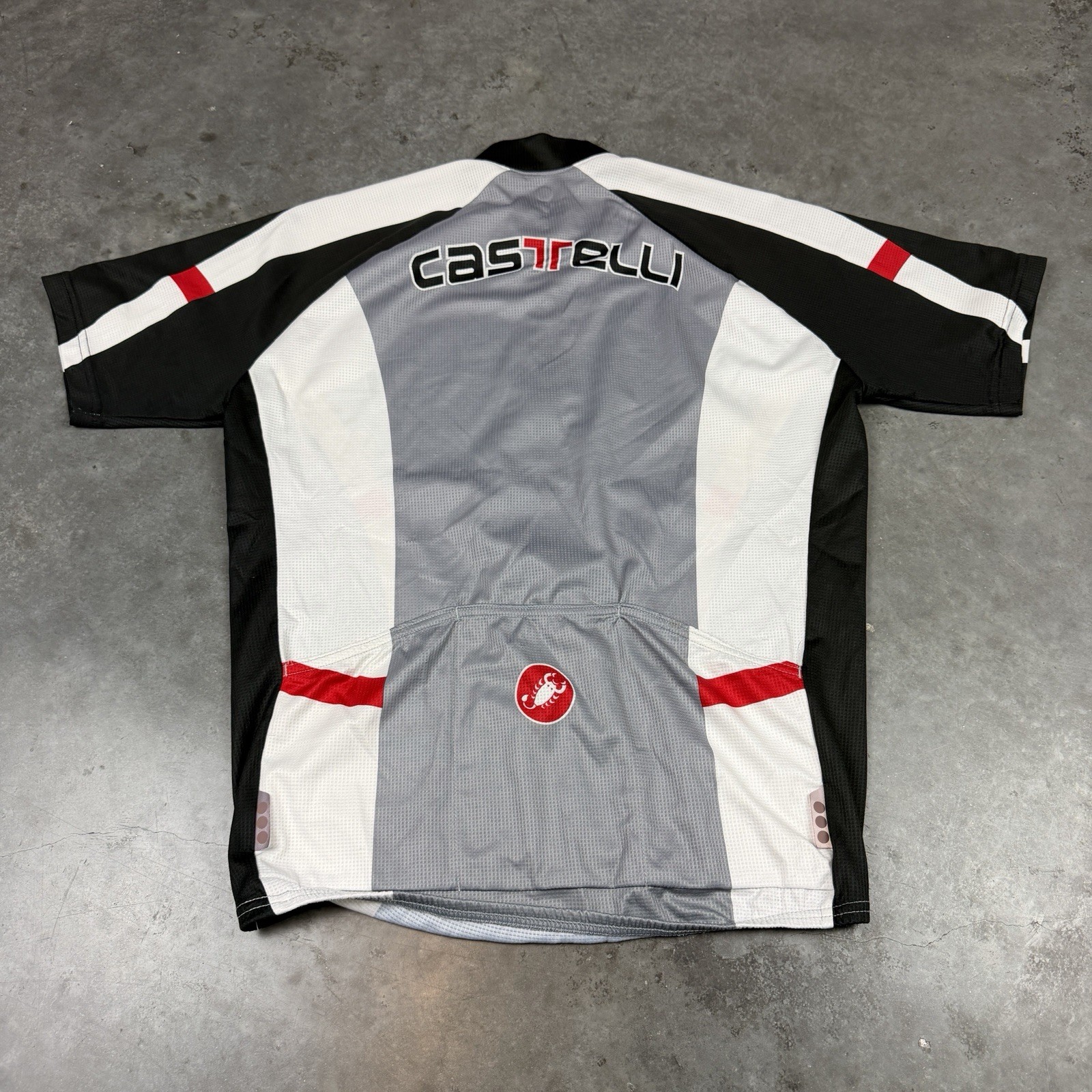 Castelli Cycling Jersey Mens Large Multicolored Half Zip Short Sleeve Preowned