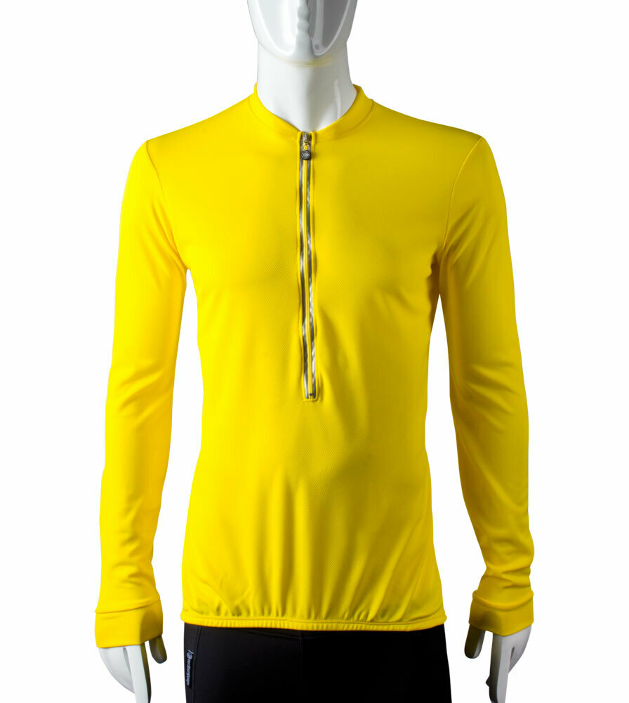 Tall Solid Color Cycling Jersey | Long Sleeve | Lightweight | Made in the USA