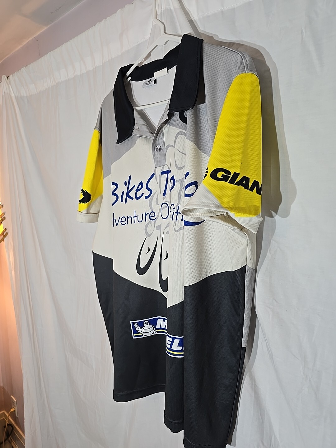 Team Giant/Michelin Cycling Logo Shirt Short Sleeve Polo Size 4X