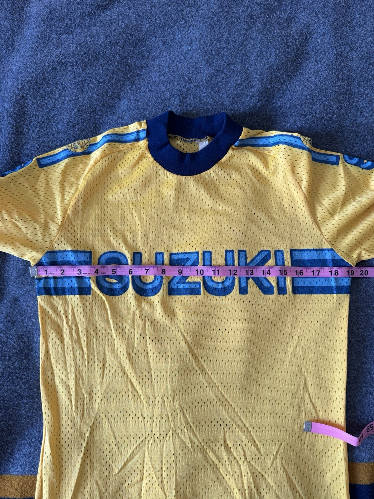 VTG Suzuki BMX Motocross Padded Mesh Long Sleeve Jersey – S/M Small Medium
