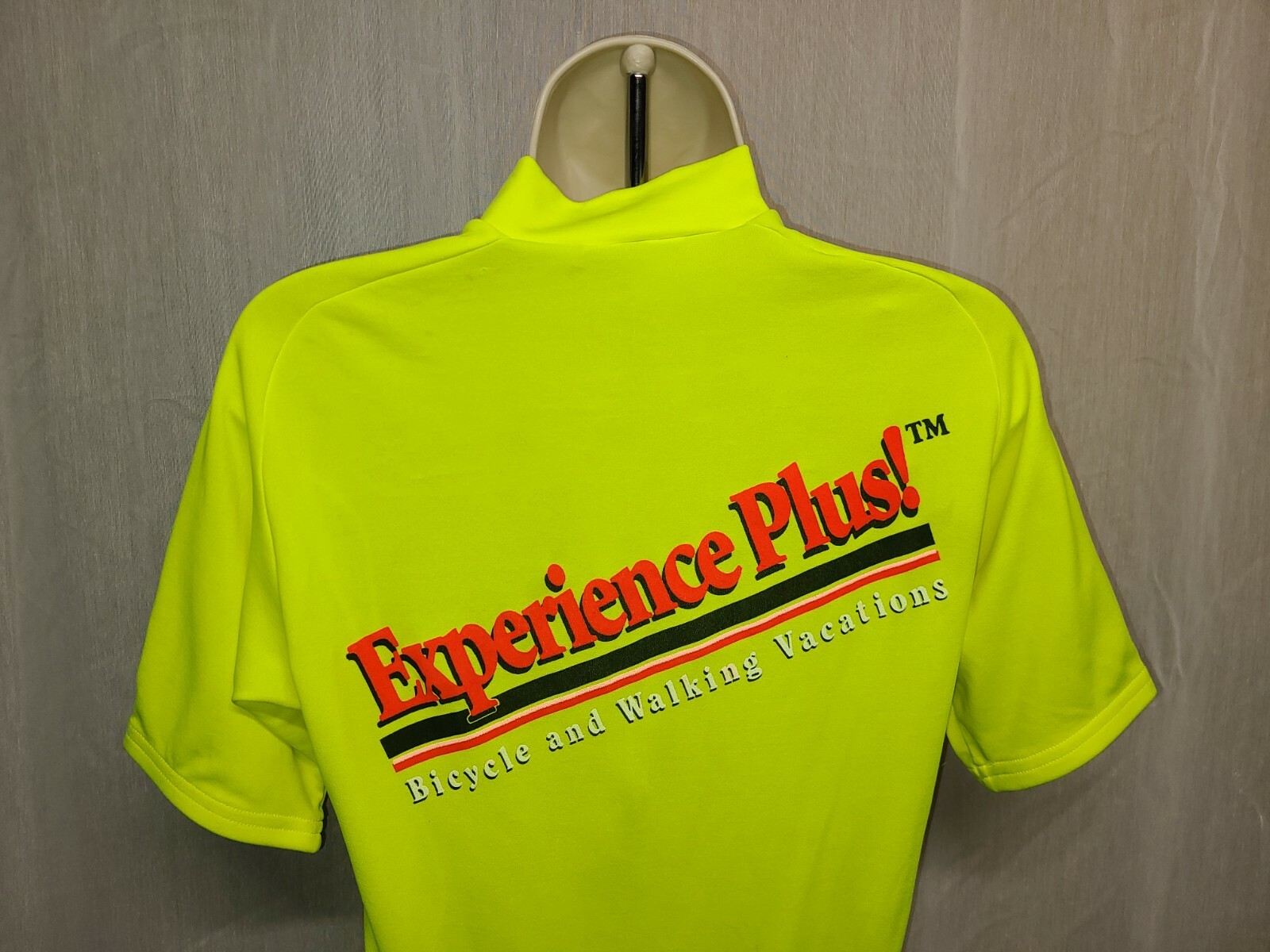 Experience Plus Bicycle and Walking Vacations Womens Medium Green Cycling Jersey