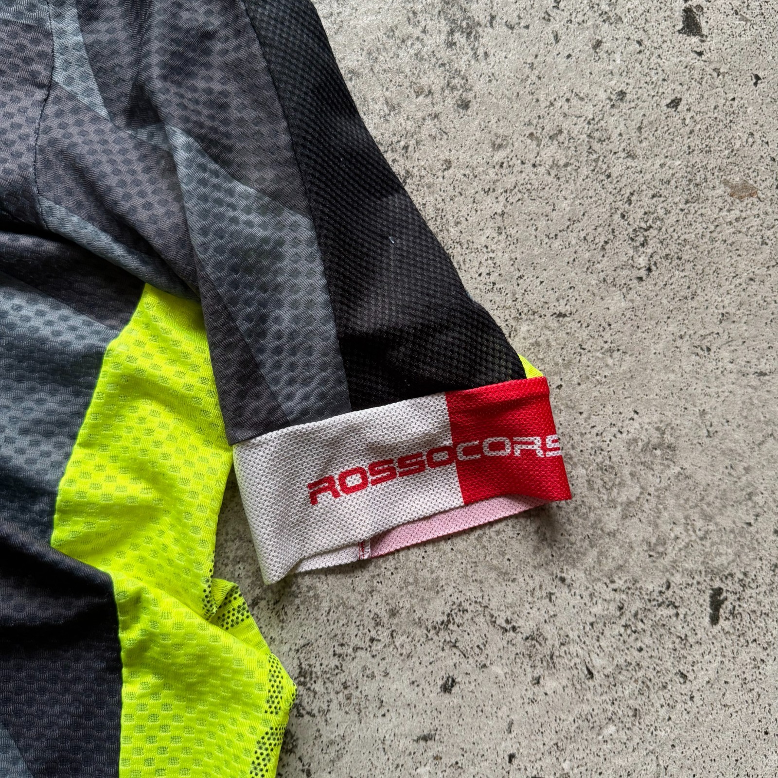 Castelli Womens Black Grey Geometric Camo Full Zip Cycling Jersey Size – L/XL