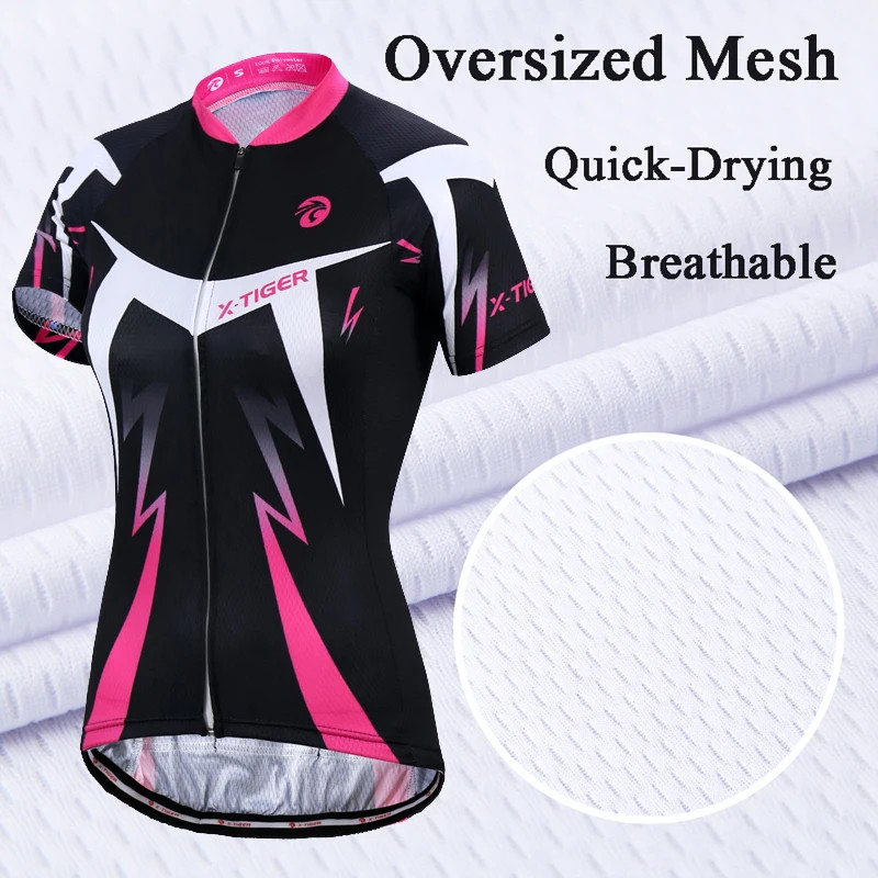 Women’s Cycling Jersey Set Summer Anti-UV Cycling Bicycle Clothing Quick