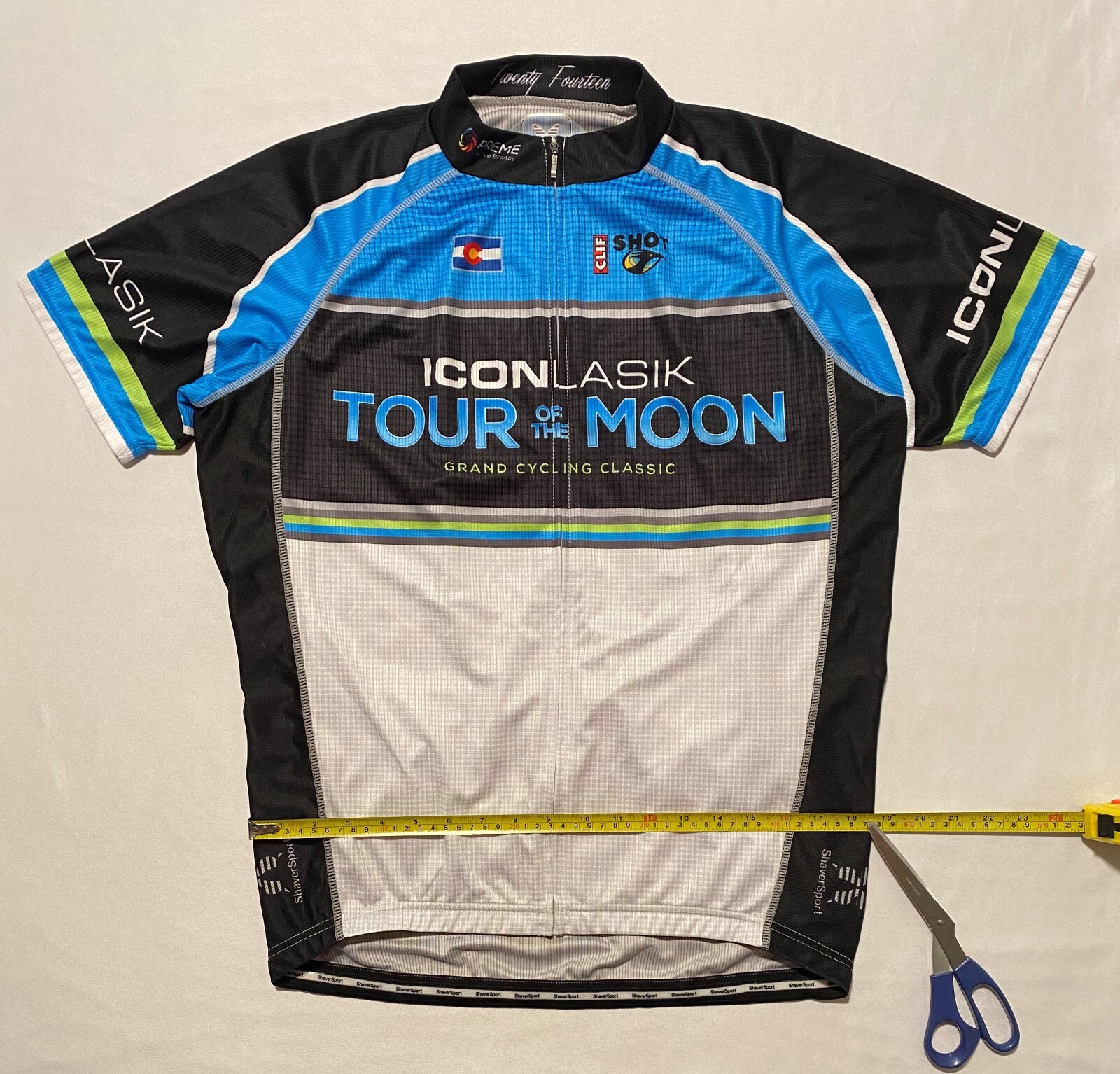 Shaver Sport Tour Of The Moon Grand Cycling Classic Full Zip Men’s Jersey Size L