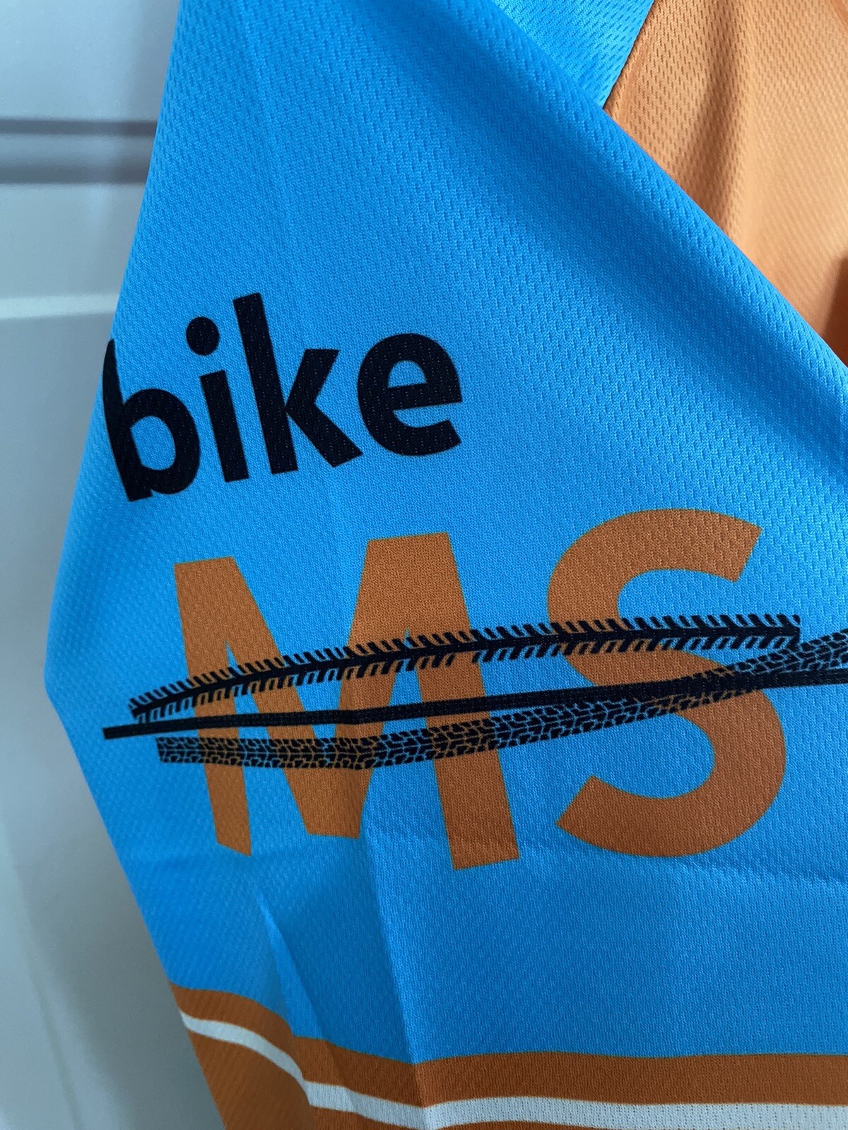 Peak 1 Unisex Quick Dry “ I Ride With MS” Cycling /Racing Shirt. Size XL. New!