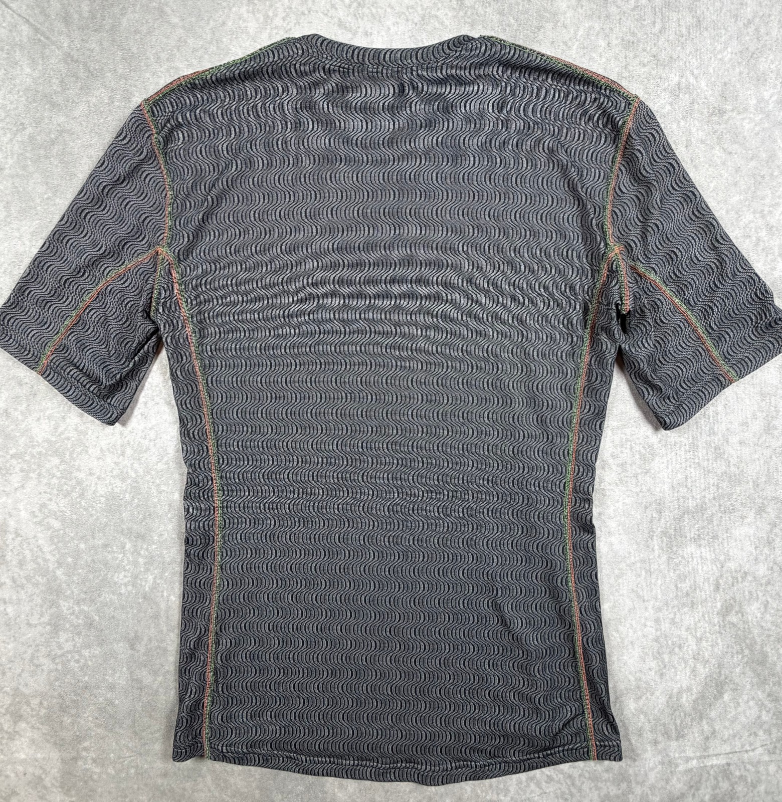 Giordana Mens XL Ceramic Cycling Base Layer Gray Short Sleeve Made Italy