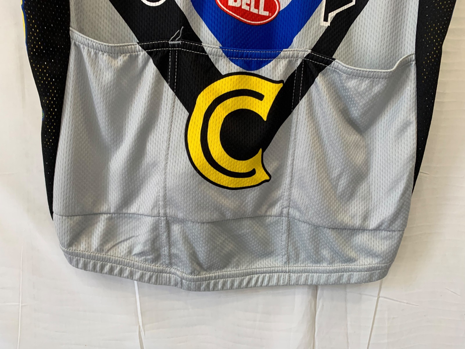 Vintage 90s Volvo Cannondale Cycling Jersey Mens L White Blue MTB USA Made #2