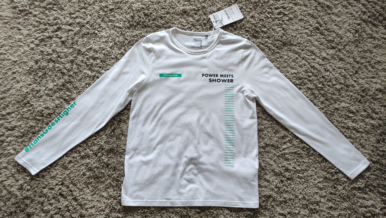 Bora Hansgrohe team Neutral Men’s Long Sleeve 100% Cotton T-Shirt Size: M NEW!