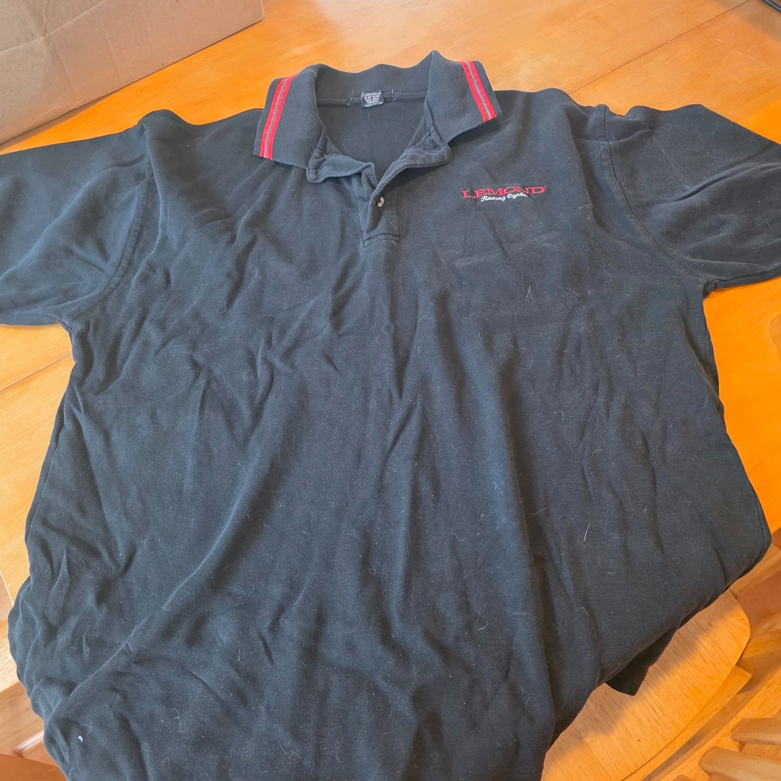 Lemond Racing Cycles Polo shirt size medium – dealer shirt? Navy Blue – GC