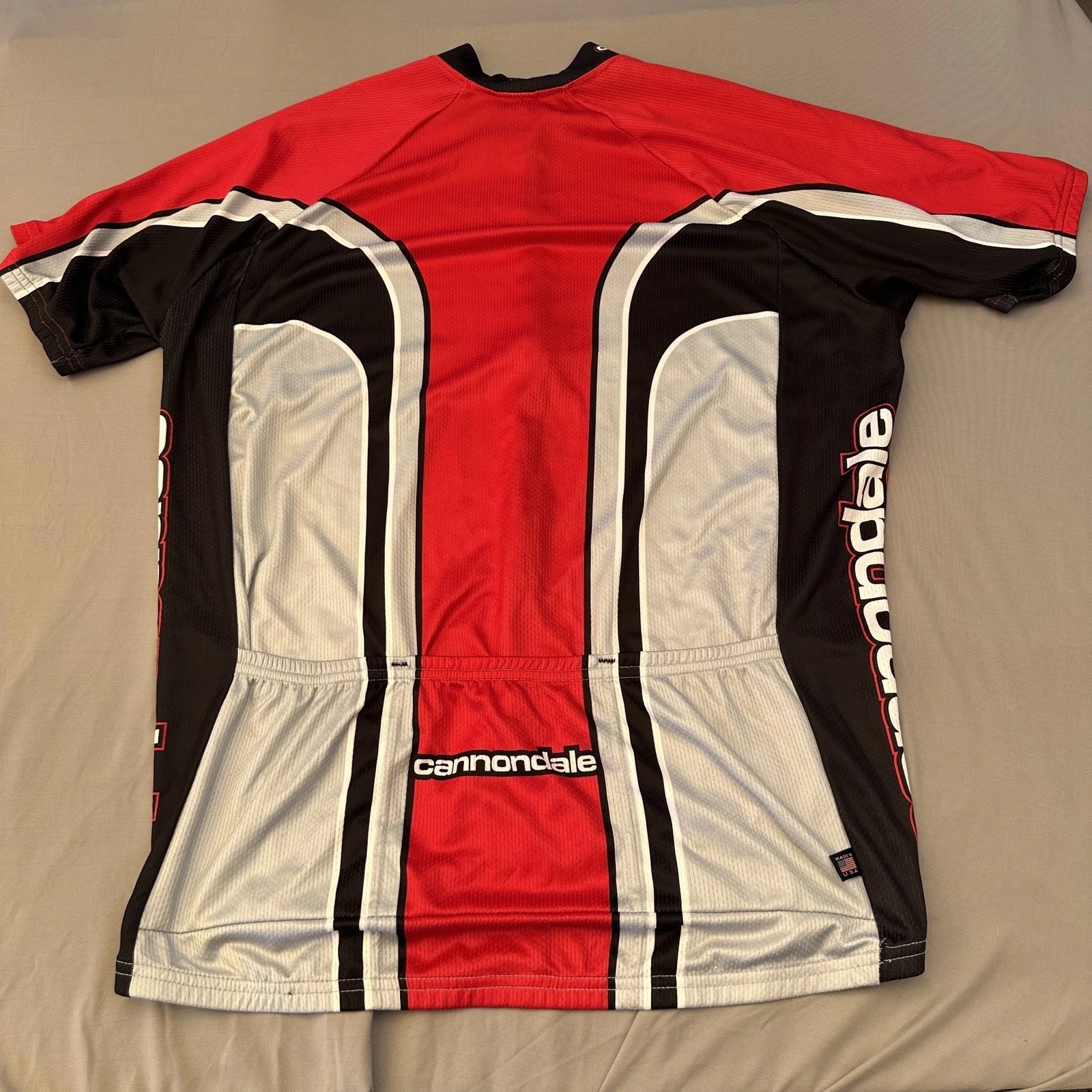 Vintage Cannondale Cycling Jersey Mens XL Made USA 90s Retro Bike Shirt