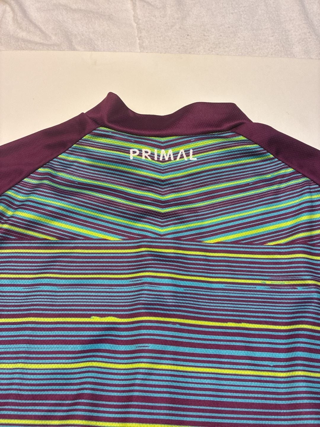 Primal Wear Women’s Sport Cut Cycling Jersey in Selara Multi-Color Striped Desig