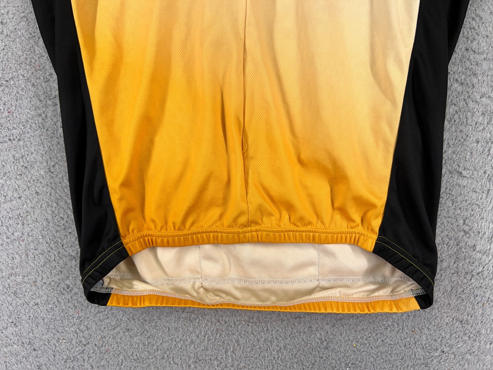 Primal Cycling Jersey Adult Medium Yellow Black Tour De ADA Diabetes Polyester