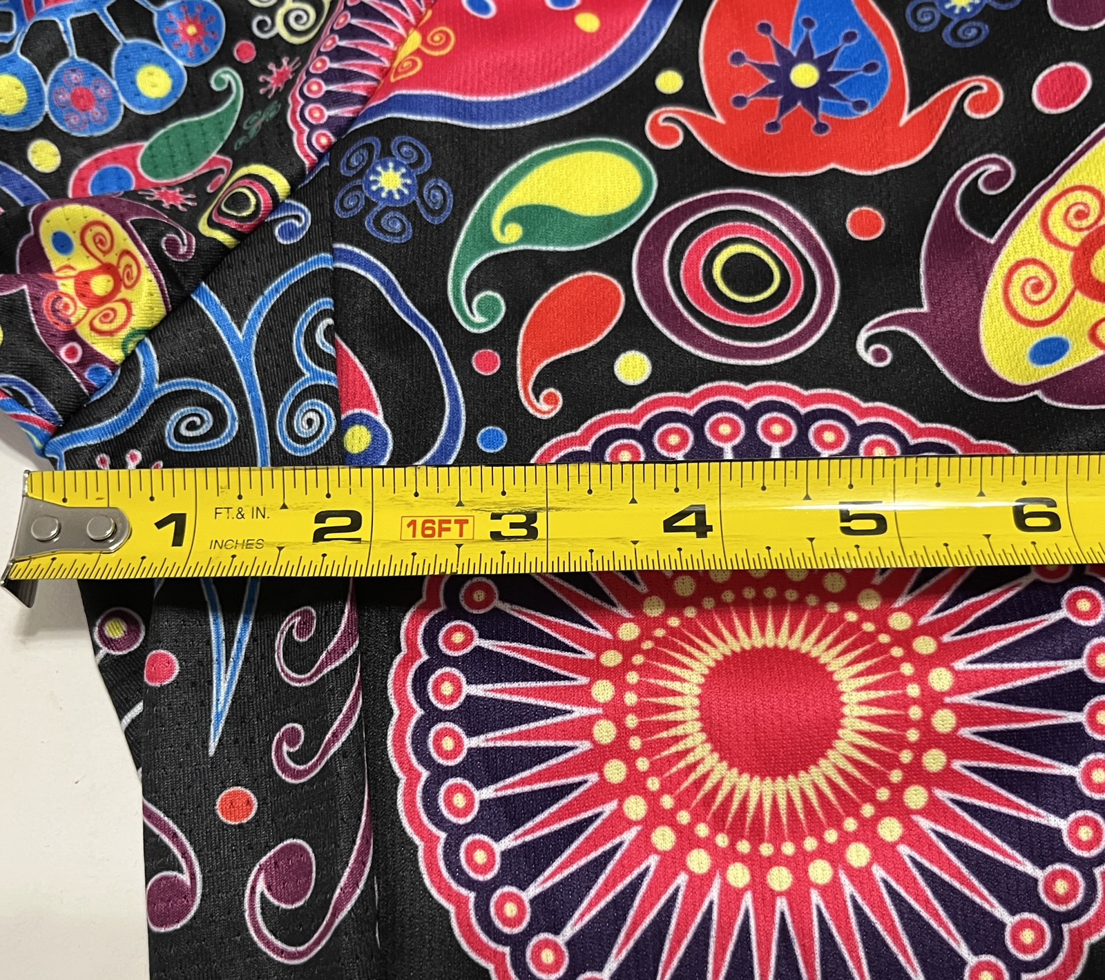 MALCIKLO Men’s XL Cycling Jersey Short Sleeve Full Zip Black Multicolor Floral