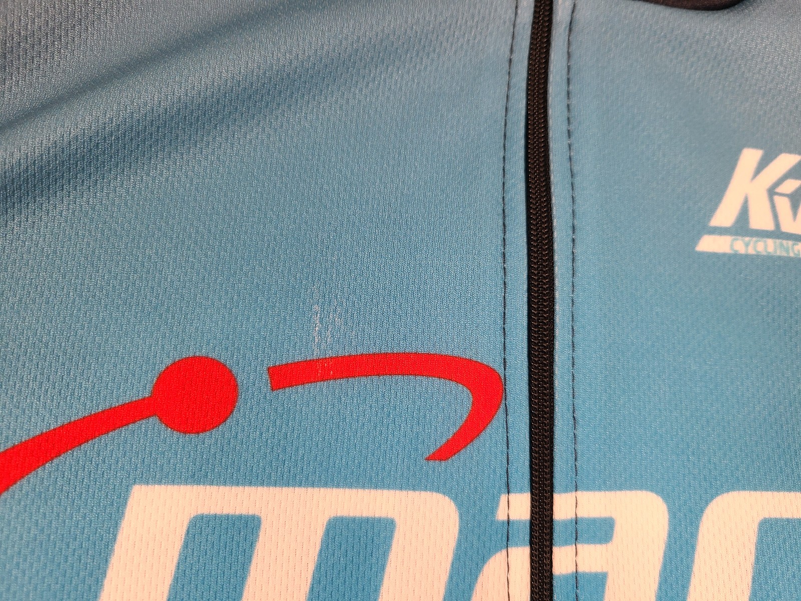 Marel Cycling Team Jersey Mens Large Blue Full Zip Performance Bike Shirt NEW