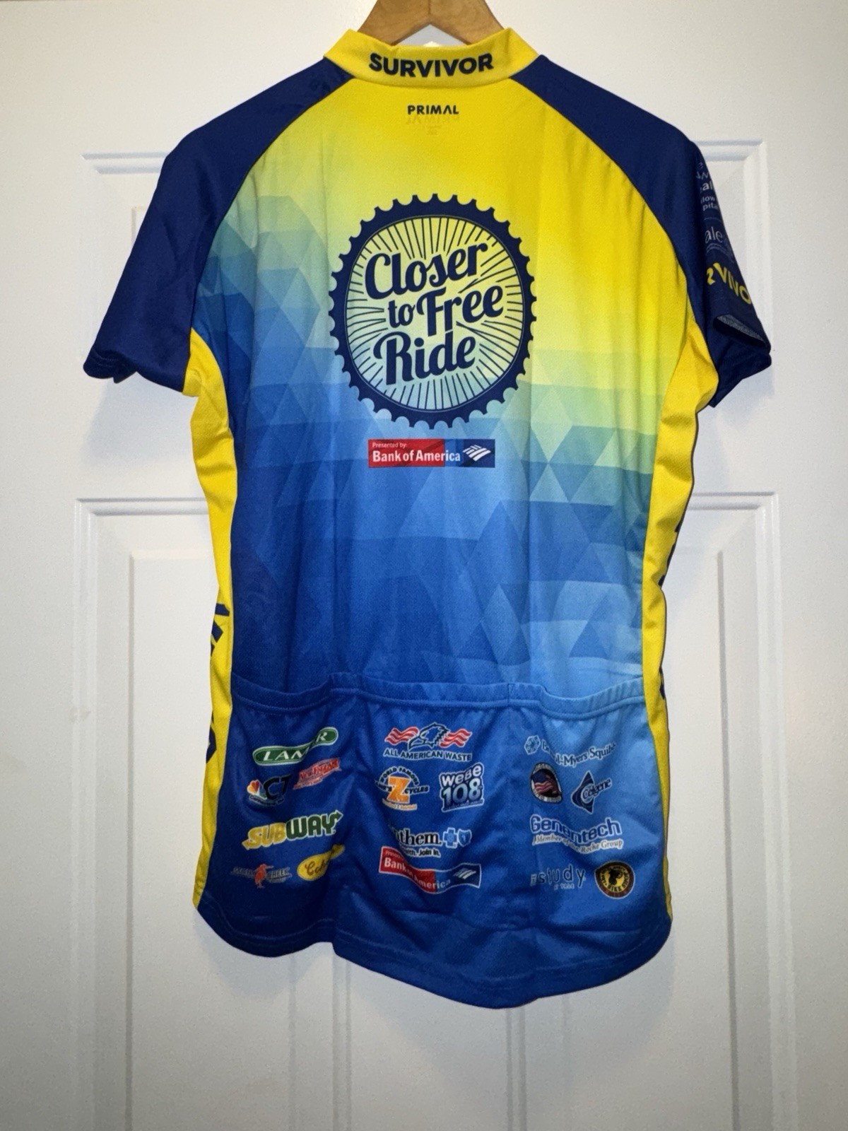 Primal Wear Closer To Free Ride Cycling Jersey Women’s 2XL Full Zip Yale