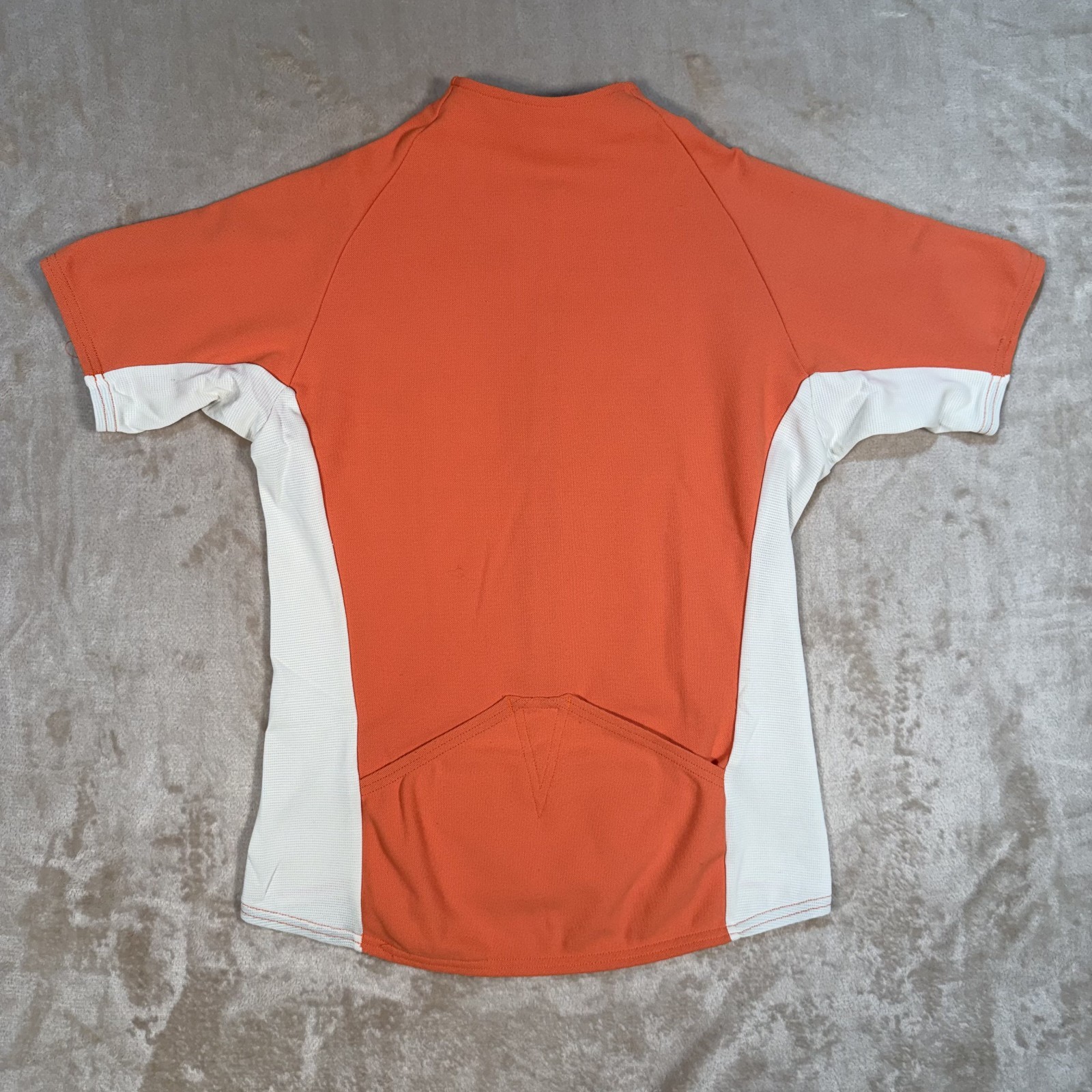 Vintage Patagonia Cycling Jersey Womens Size M Orange Colorblock USA Made