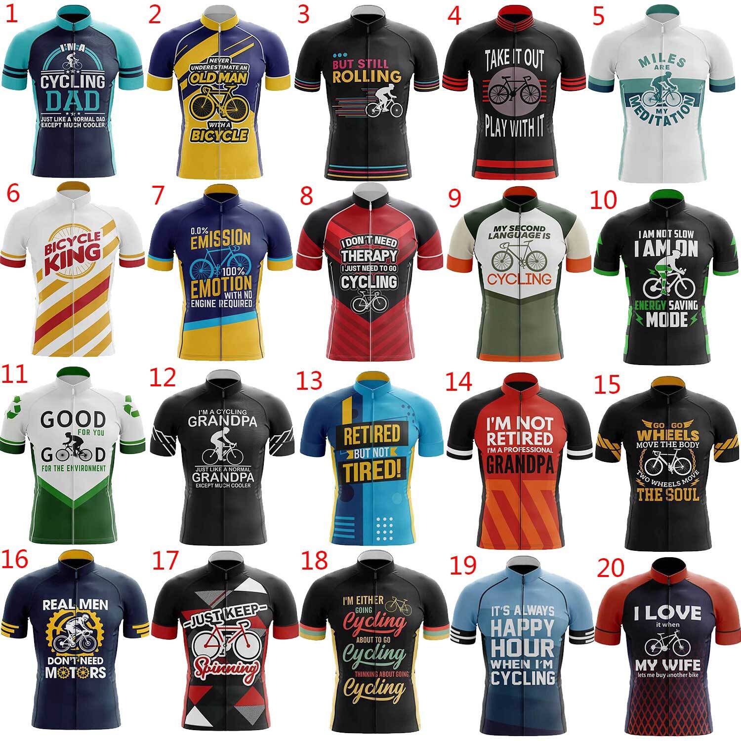 Funny Cycle Jersey Men’s Bike Bicycle Jersey Novelty Cycling Shirt Reflective