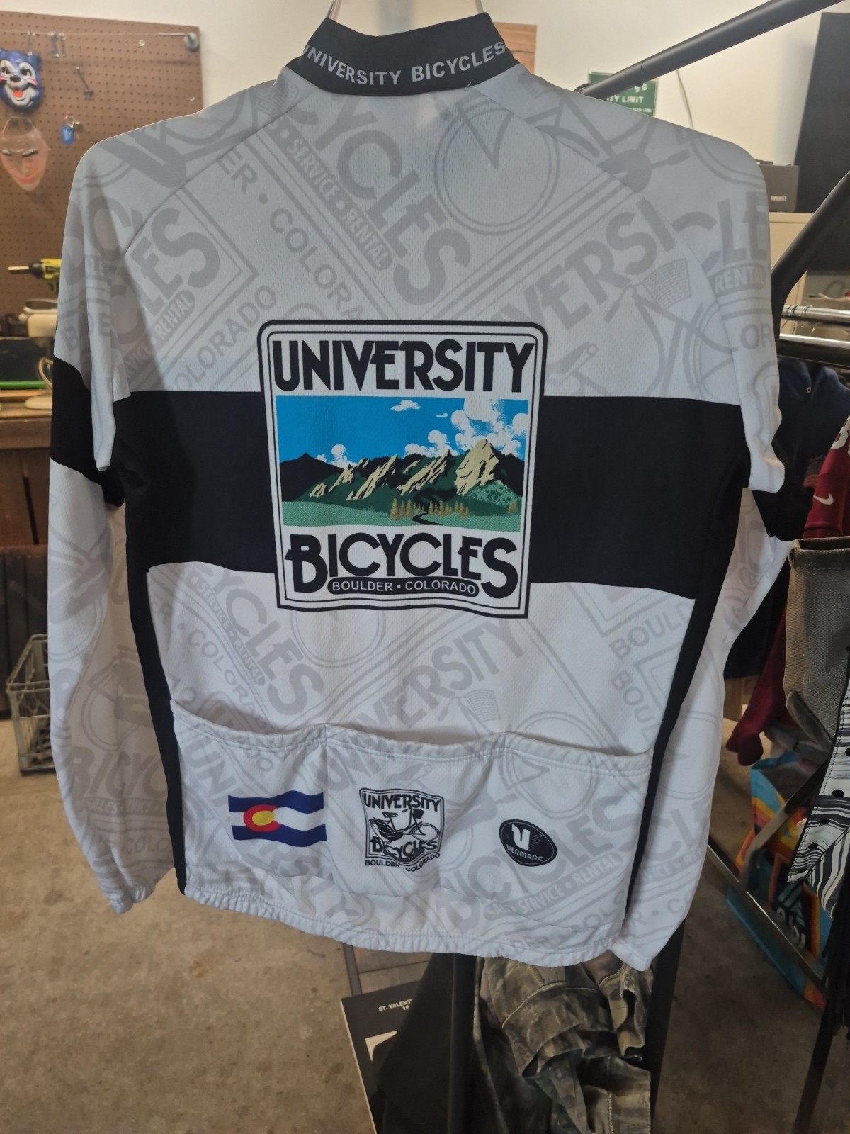 Vermarc Cycling LONG SLEEVE Full Zip Lined 3-Pocket JACKET XXL COLORADO