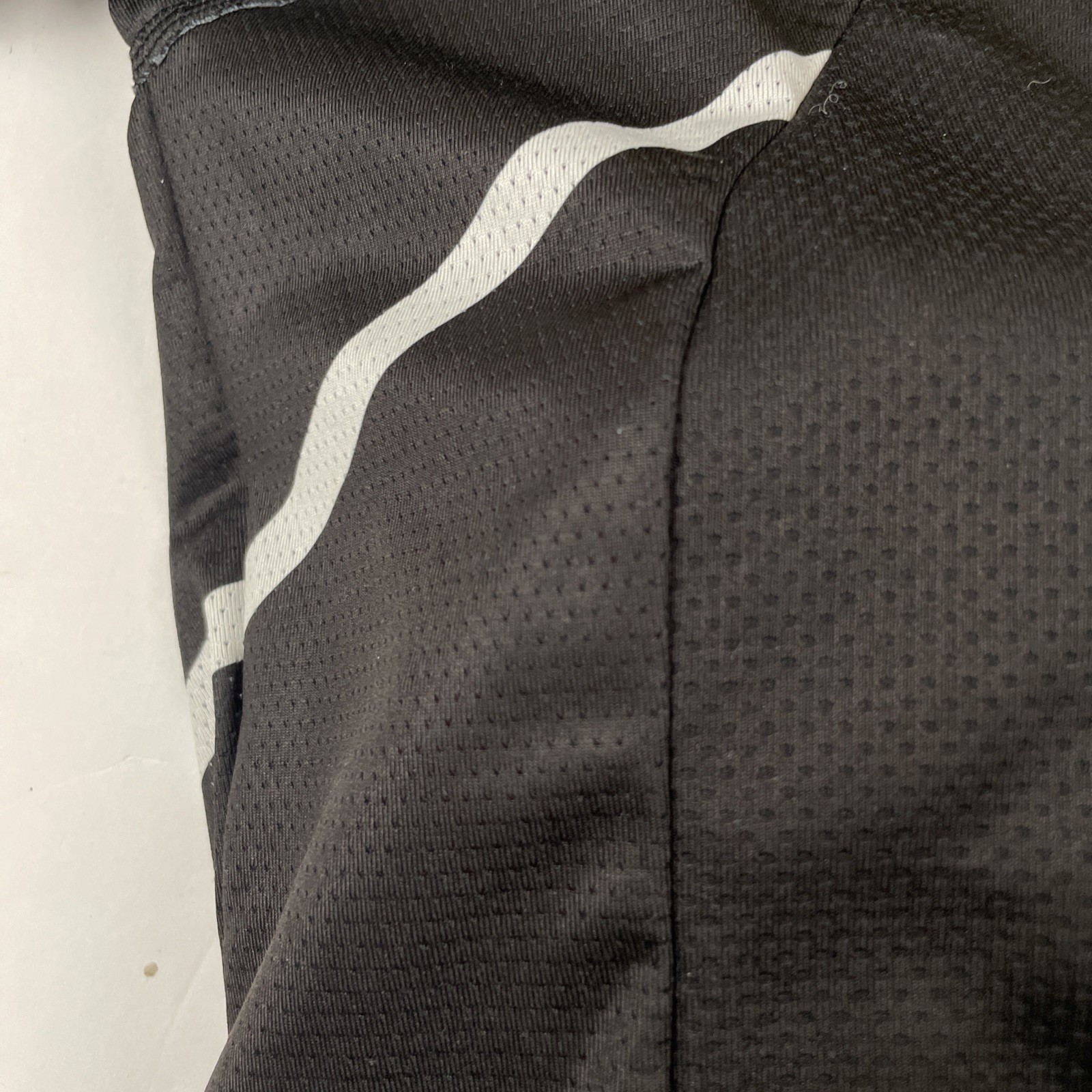 Skins Full Zip Cycling Jersey Women’s L Short Sleeve Black White Mesh Light