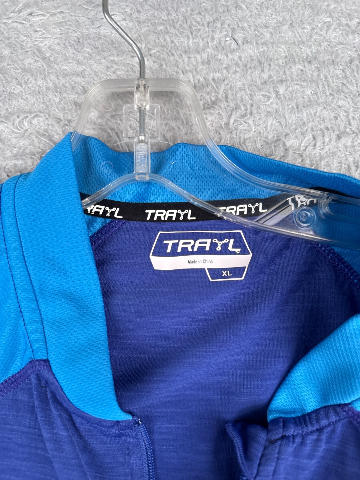 Trayl Cycling Jersey Women Extra Large Blue Tank Sleeveless Full Zip Polyester