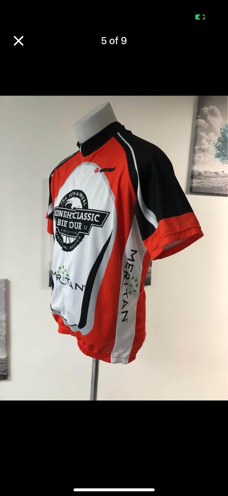 Nimblewear 1/2 Zip Men’s Cycling Jersey Size Xl Excellent Condition