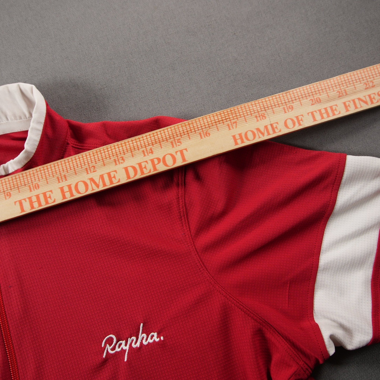 Rapha Super Lightweight Full Zip Short Sleeve Men Jersey XXL Red Performance