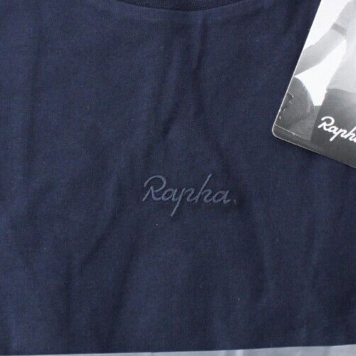 NWT – RAPHA Women’s LOGO Cycling Sports Casual Cotton Dk Navy T-Shirt Tee – S