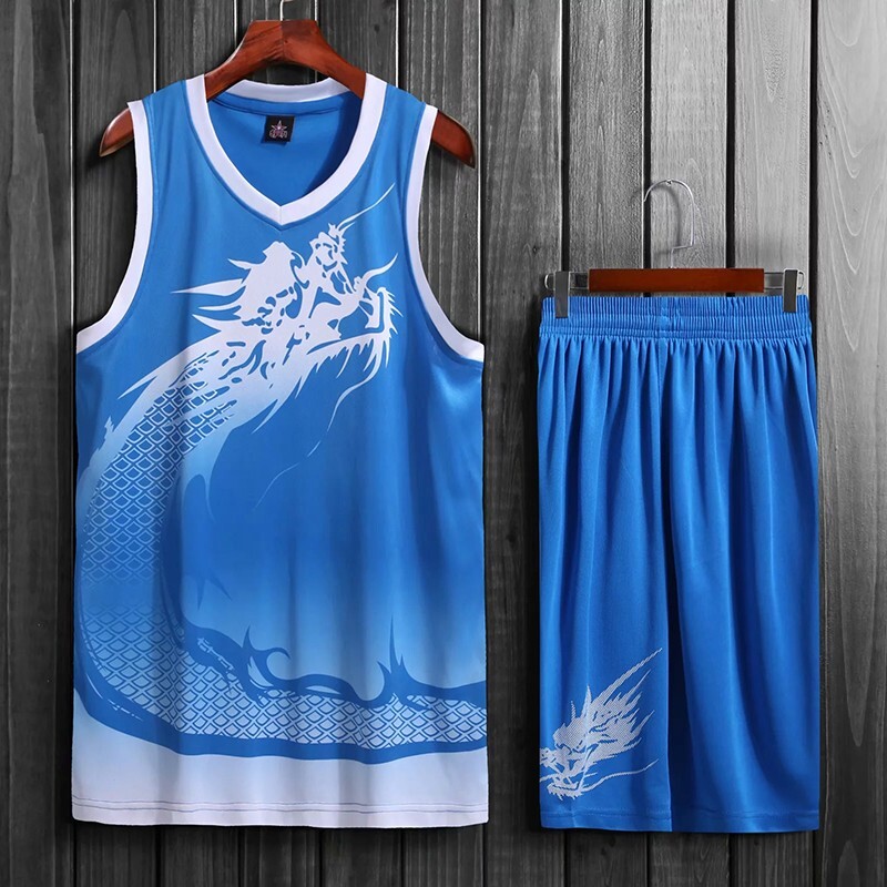 China Dragon Men’s Basketball Jersey Set Team Uniform Sports Set