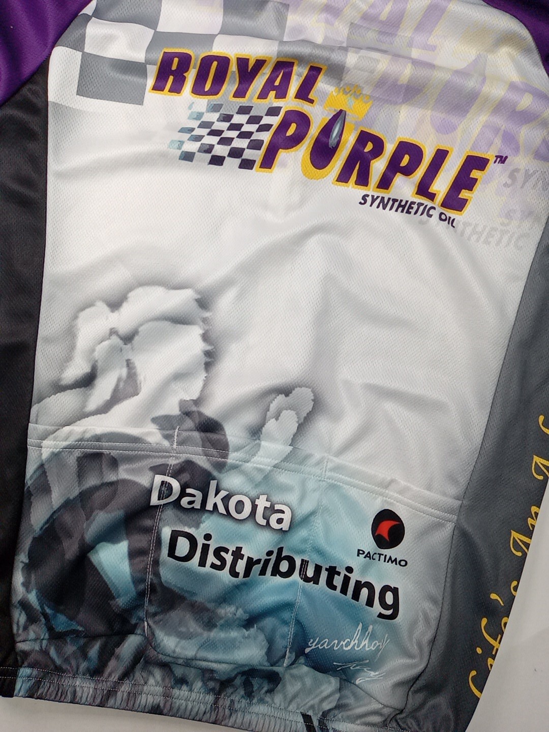 Medium Pactimo Men’s Jersey- Royal Purple Synthetic Oil -Life’s An Adventure
