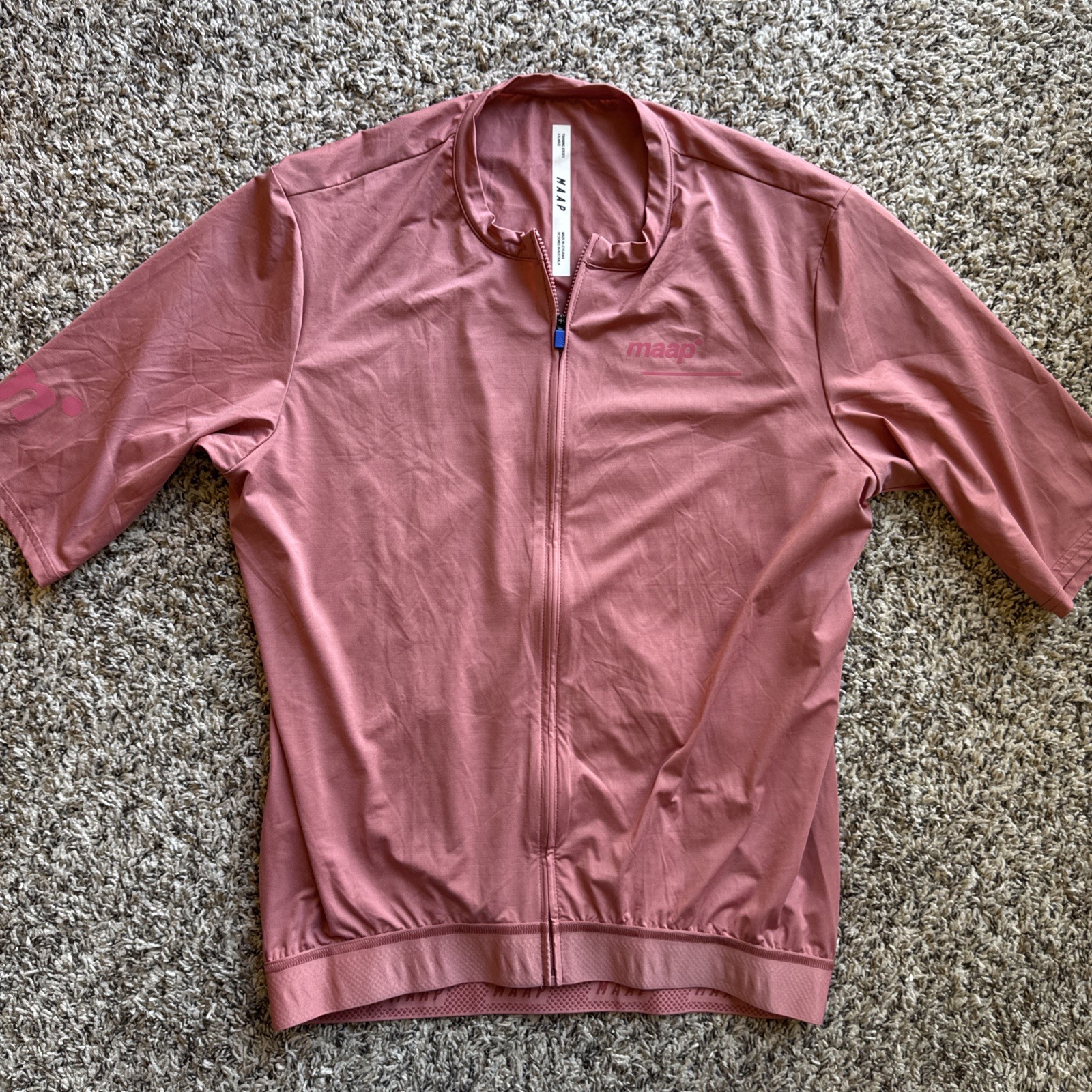 Women Cycling Jersey MAAP. Training jersey Size XXL Dusty Rose Rare