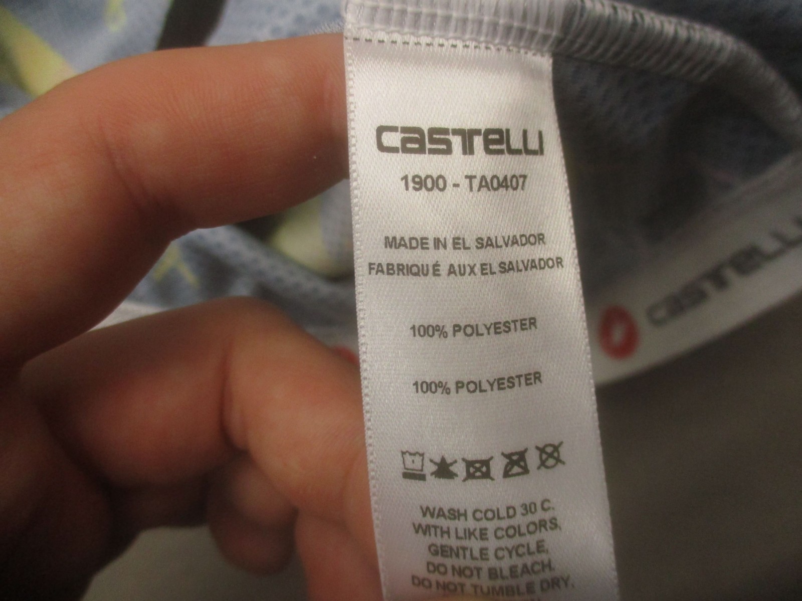 NWT Castelli Size L Mens Multicolor Cycling Full Zip Stretch Athletic Top 463