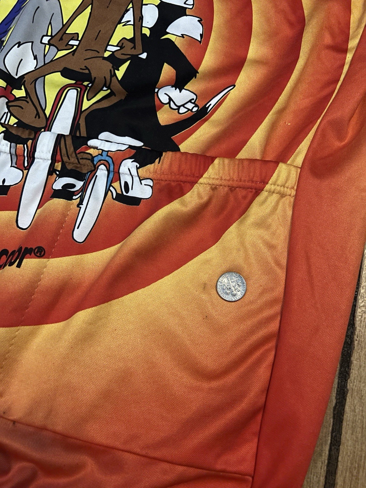 Vintage 1993 Giordana Looney Tunes Cycling Jersey Italy 90s Bugs Bunny XXXL