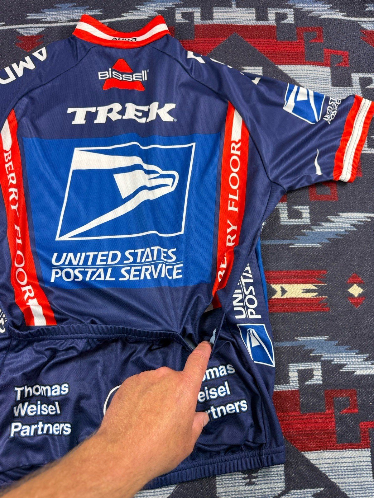 VTG Y2K NWT Nike USPS United States Postal Cycling Team Jersey Lance Armstrong L