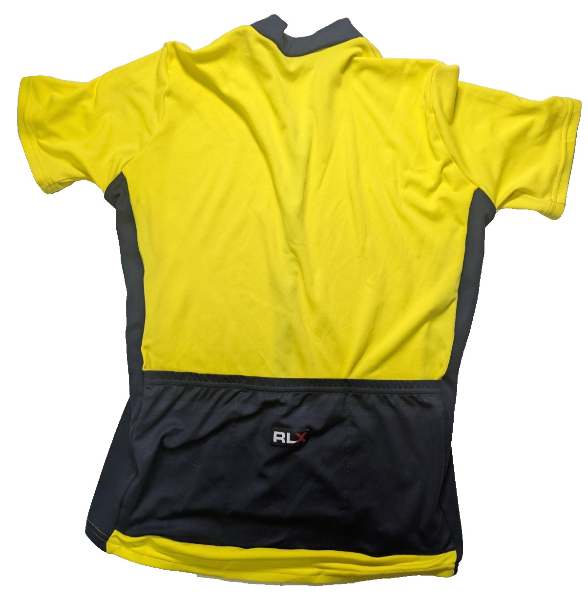 VTG 90s Polo Sport RLX Ralph Lauren Cycling Jersey Men’s XL Yellow 3/4 Zip USA