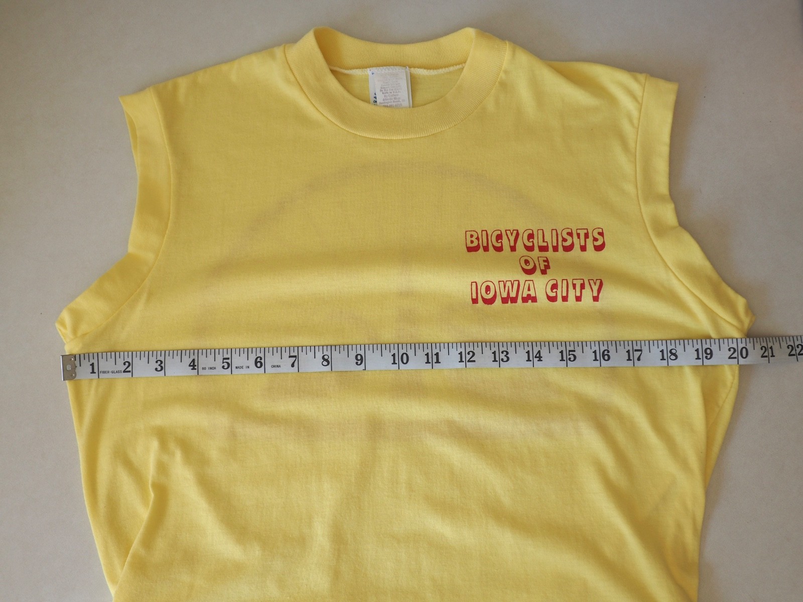 Vintage Cycling Jersey 50-50 T-Shirt Bike Club Bicyclists Iowa City Made in USA