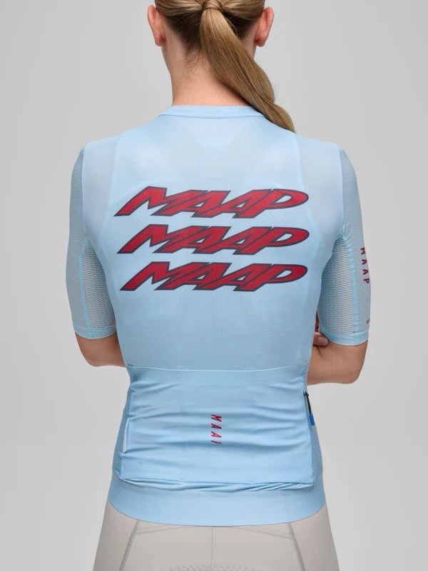 MAAP Women’s Pulse Pro Air Jersey 3.0 Size Large In Cerulean – MSRP $205