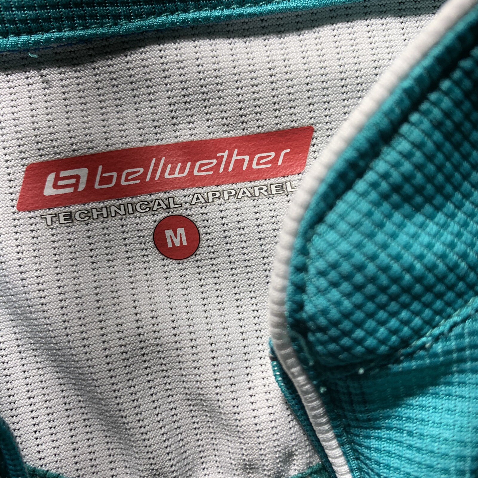 Bellwether Cycling Jersey Women’s Med Cadence Teal White Floral Zip active shirt