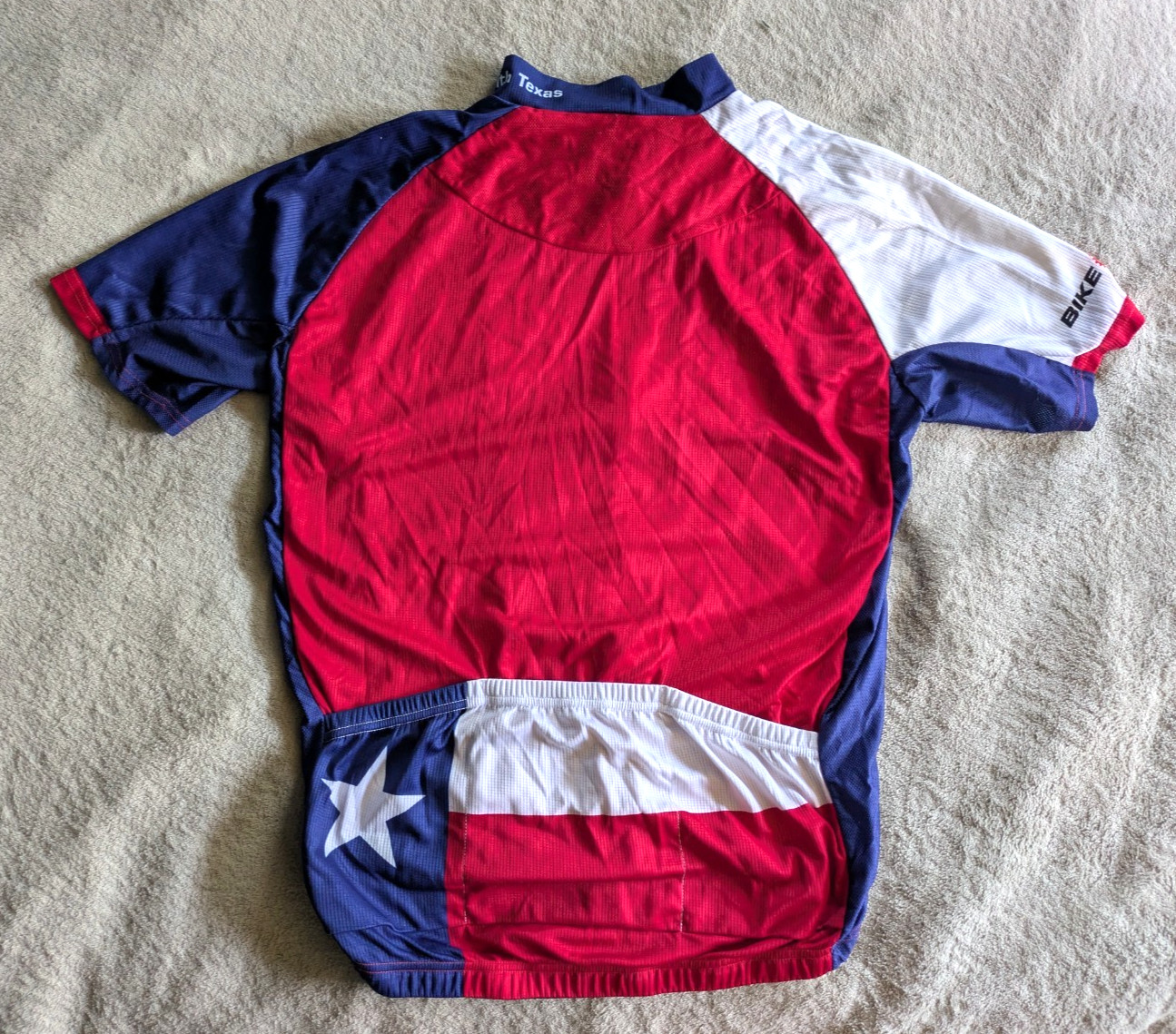 PRIMAL Don’t Mess With Texas Cycling Jersey Mens XL Race Cut Red White Blue