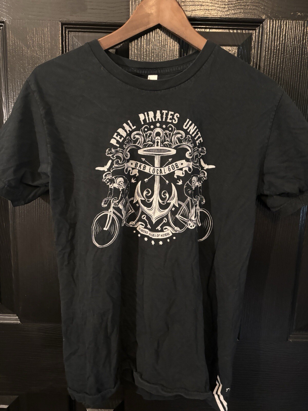 Vintage Twin Six Cycling T-Shirt Men’s Medium Black American Apparel