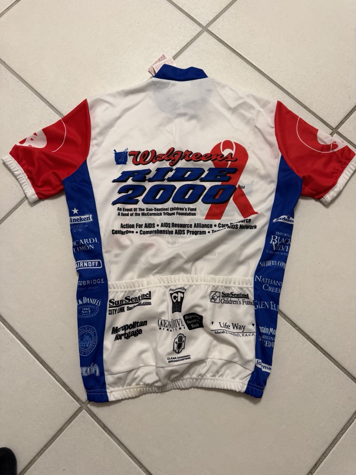 Walgreens Ride 2000 Cycling Jersey NWT Froggy Size Large New Rare