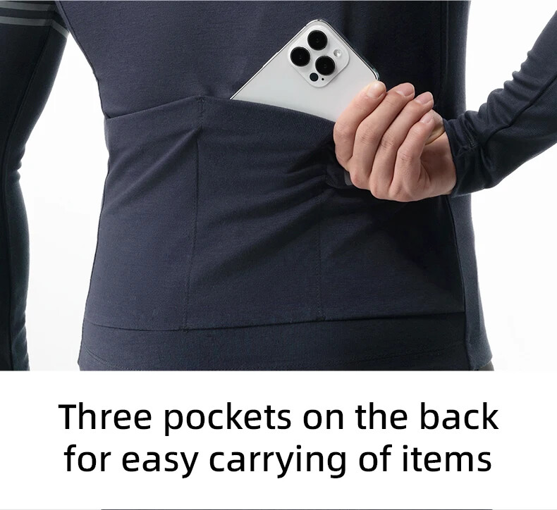 ROCKBROS Men’s Winter Cycling Jersey Thermal Top Long Sleeves Bicycle Clothing