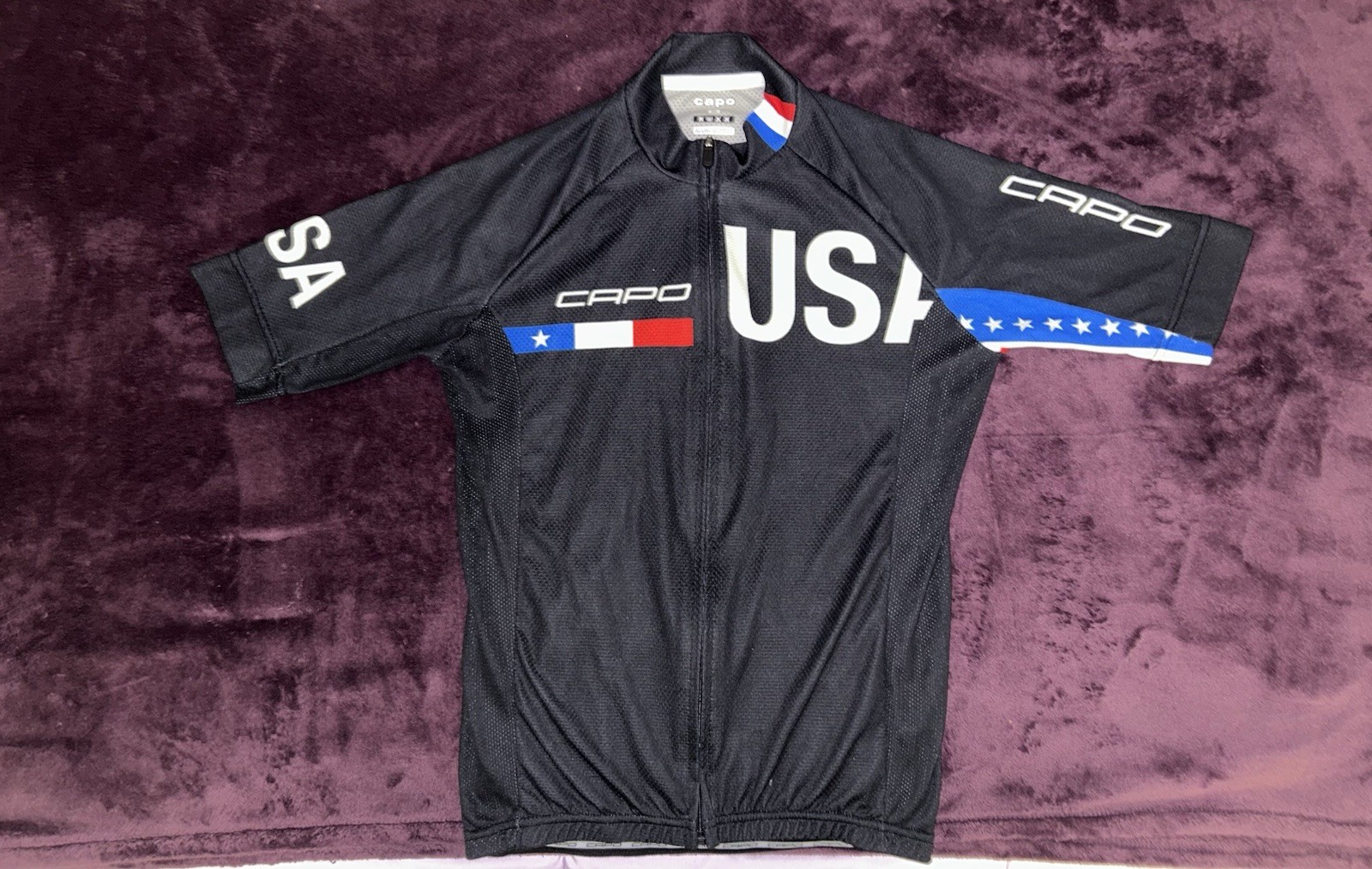 Capo Replica Team USA Cycling Jersey-M(fit S)Italy Made-MSRP$195-Rare-Read