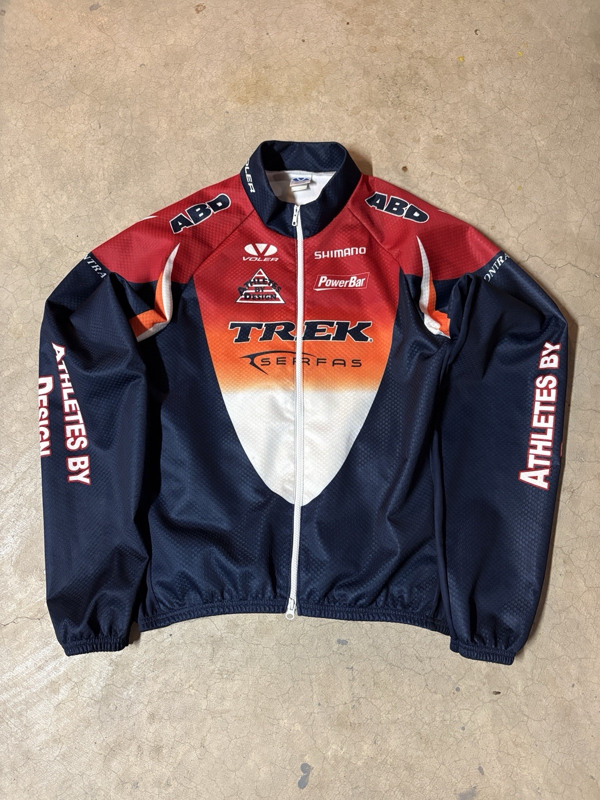 Vintage 90s Voler Bike Cycling Long Sleeve Jacket Made In USA Navy Size XXL