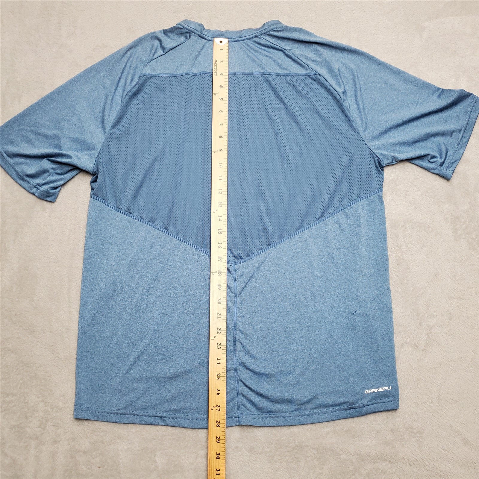 Garneau Cycling Jersey Mens XL Blue Bike Racing Vented Performance Stretch TEE
