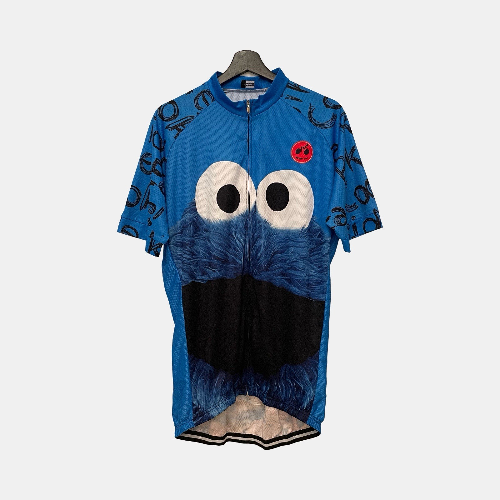 WeimoStar Cookie Monster Cycling Jersey Mens Size XXXL 3XL Ride Bike Eat Cookie