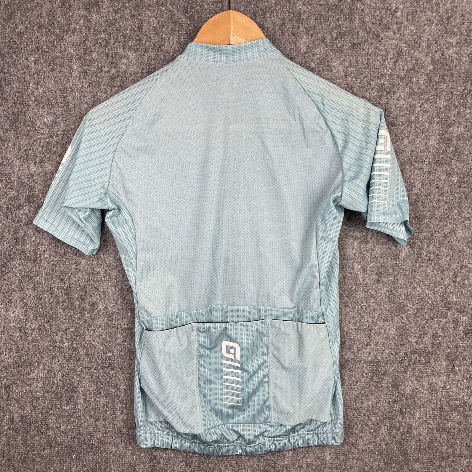 Ale Cycling Shirt Womens Small Blue Short Sleeve R-EV1 Silver Cooling Jersey