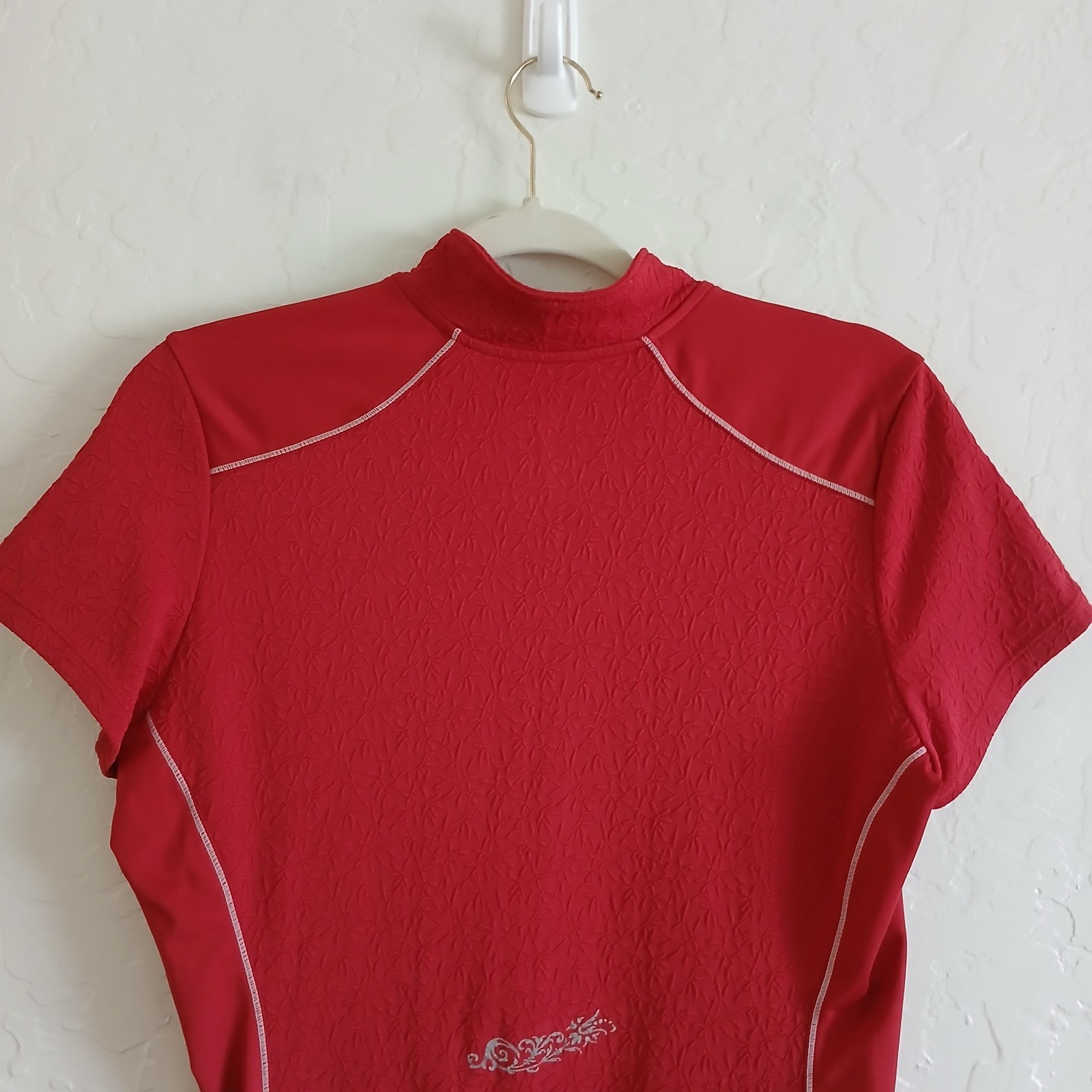 PEARL IZUMI Select Series Half Zip Cycling Jersey Women’s M Red Textured Bike