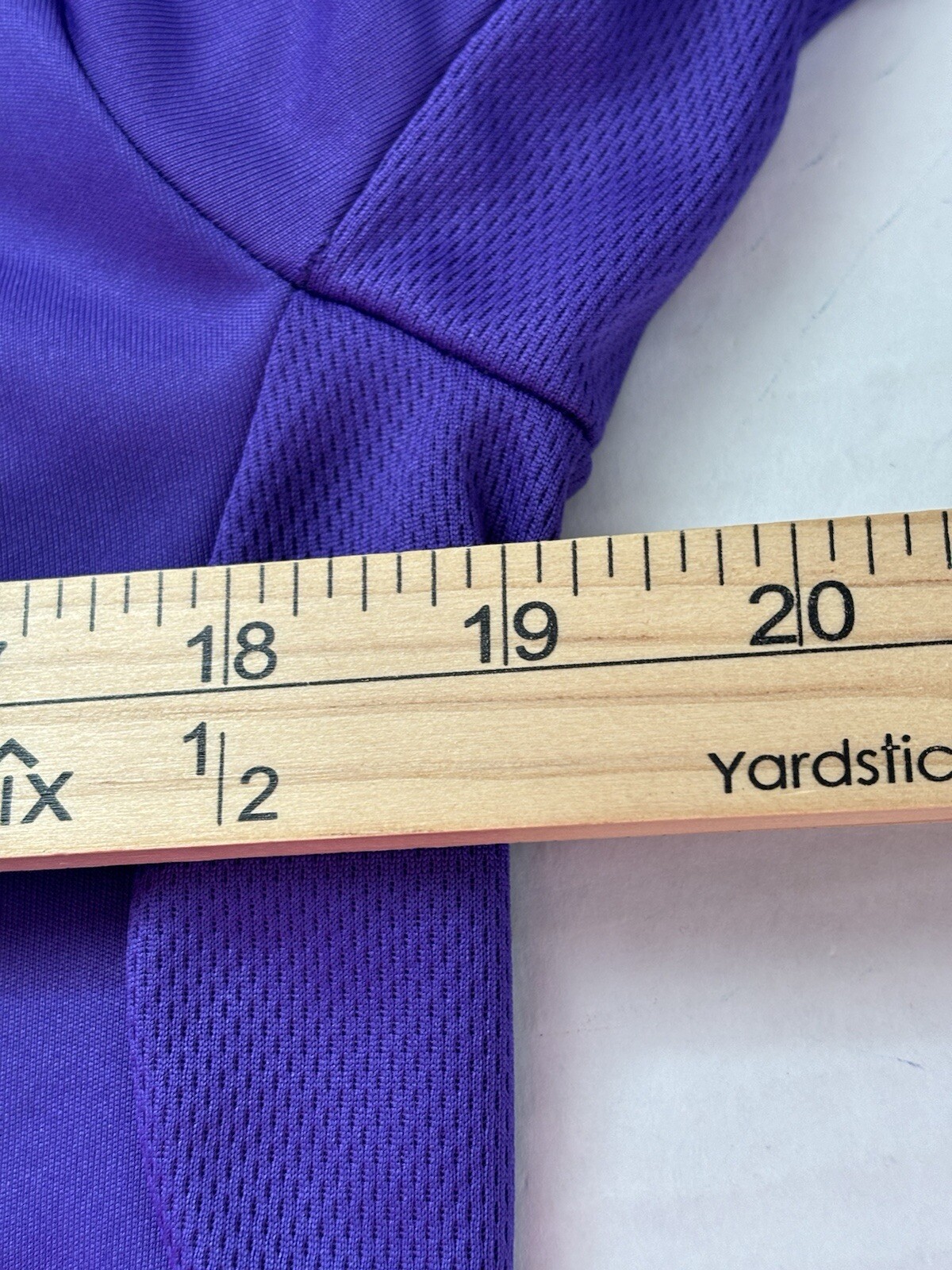 RBX Sport Jersey Top Women’s Large Indigo Purple UPF 50 Back Pockets Long Sleeve