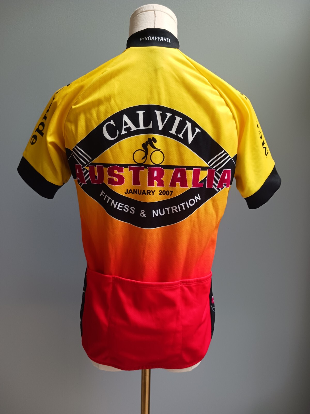 Pyroapparel Women’s Small 1/4 Zip Bike Cycling Jersey 2007 Calvin Australia