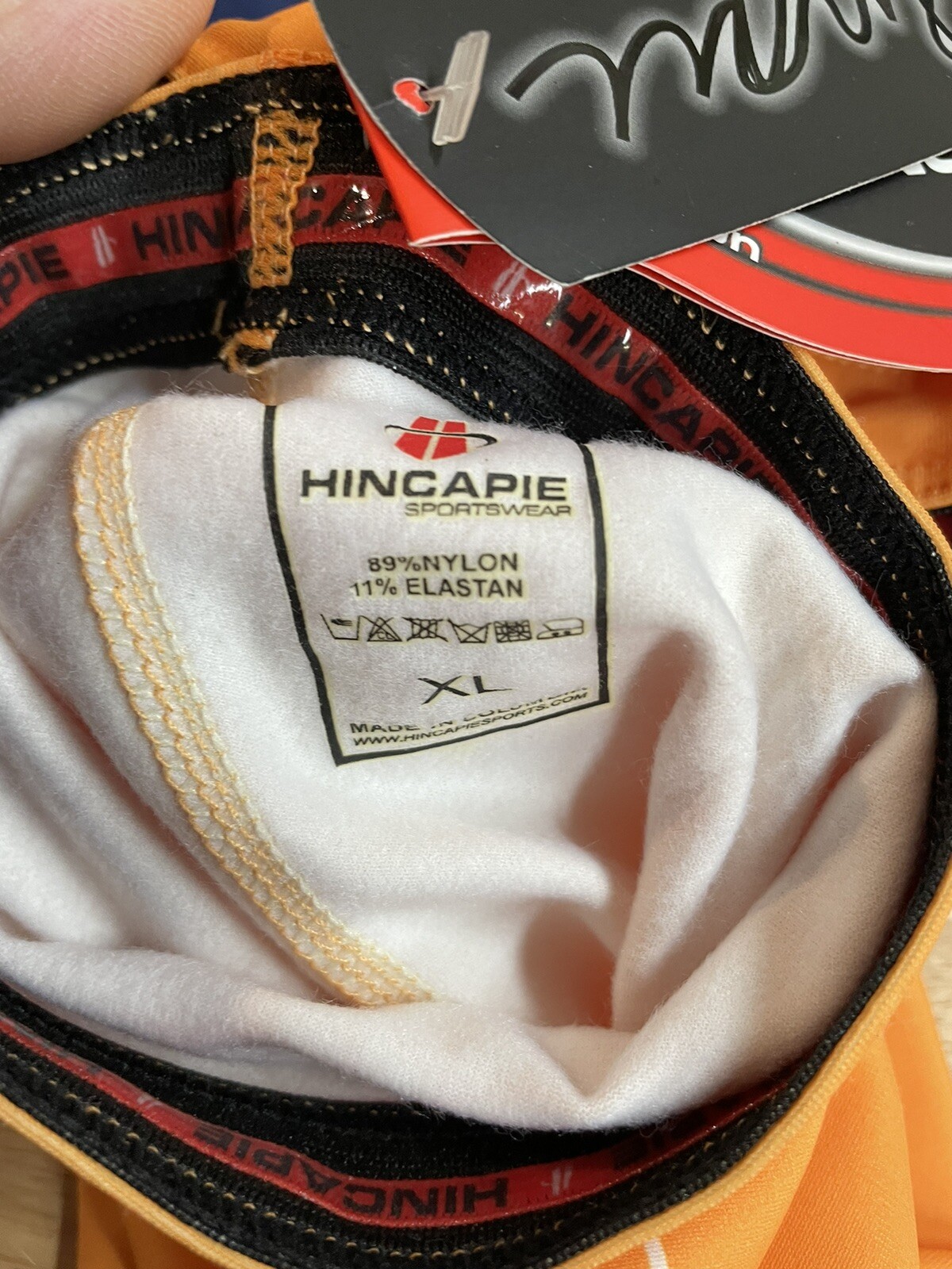 Himcapie Sportswear Cycling Sleeves Sz XL Orange Rockwell Cycling